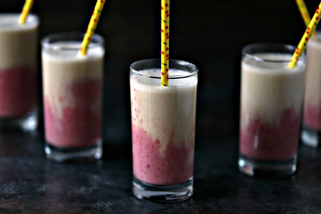 Strawberry Banana Smoothies are the perfect way to start your day. This quick and easy recipe has only 5 ingredients but packs a flavor punch. 