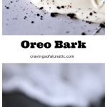 Oreo Bark uses only two ingredients and is incredibly quick and easy to make. I highly suggest double-batching this one. People go crazy for it!