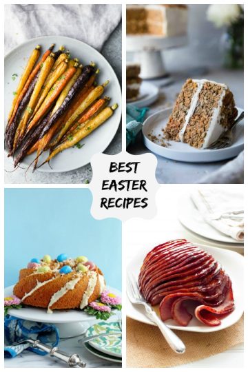 collage image for Best Easter Recipes is a collection of fun recipes from all your favourite food bloggers. These recipes are all Easter Bunny approved!