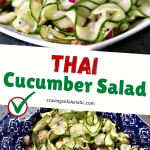 Thai Cucumber Salad served in bowl